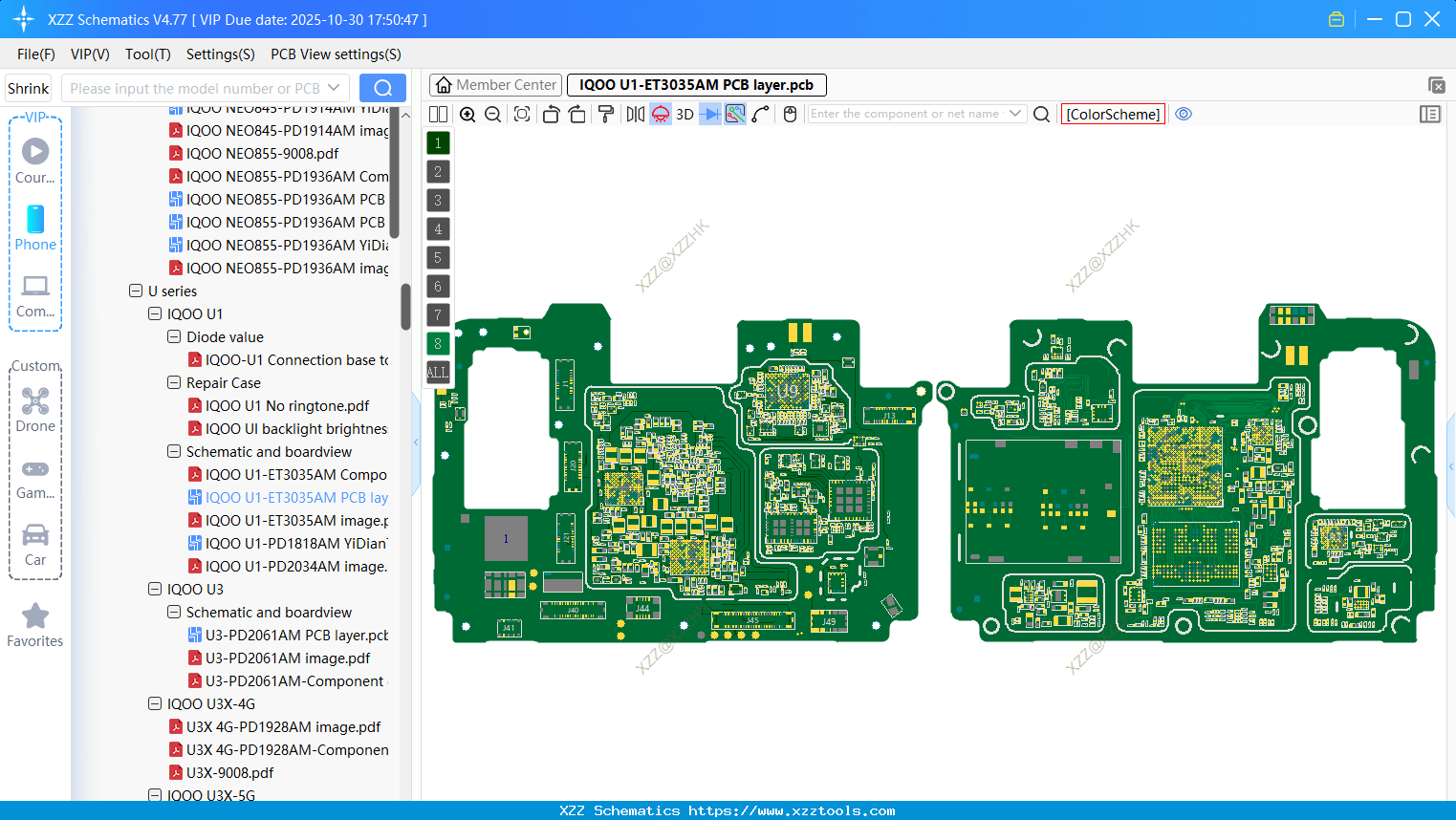 VIVO IQOO U1-ET3035AM PCB Layer